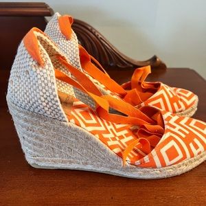 Tory Burch Orange espadrilles Size EU 37 or 6.5 US